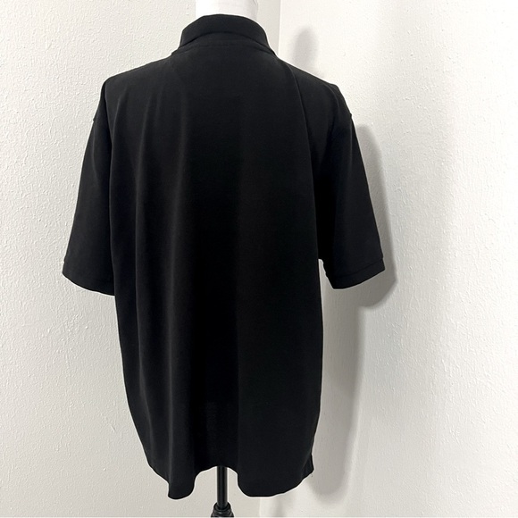 PJ Mark Men's Size Large 2-Button Black Short Sleeve Polo Shirt Business Casual - Picture 5 of 8